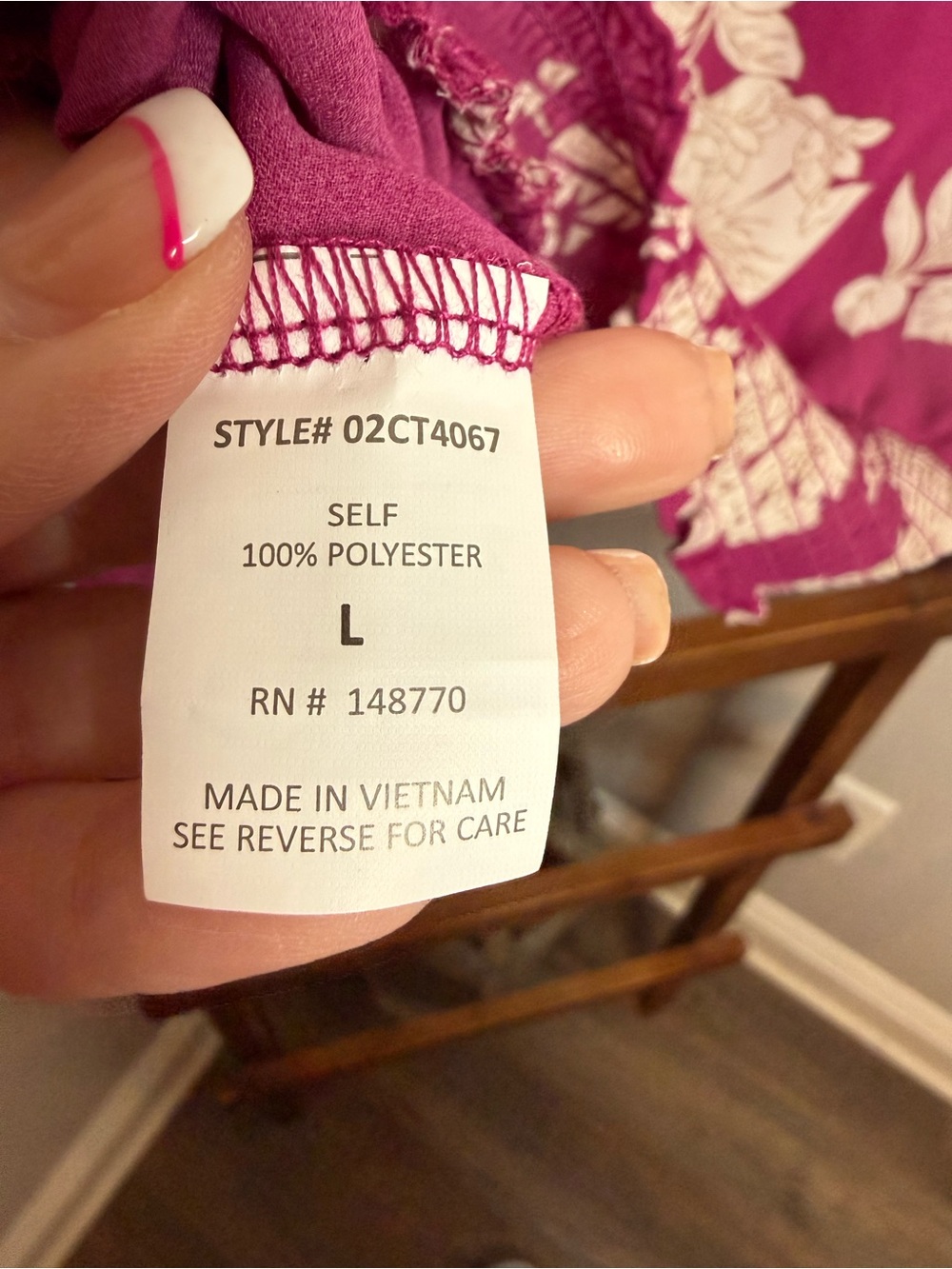Sienna Sky Floral Sleeveless Mock Neck Blouse – Size Large - Picture 4 of 5